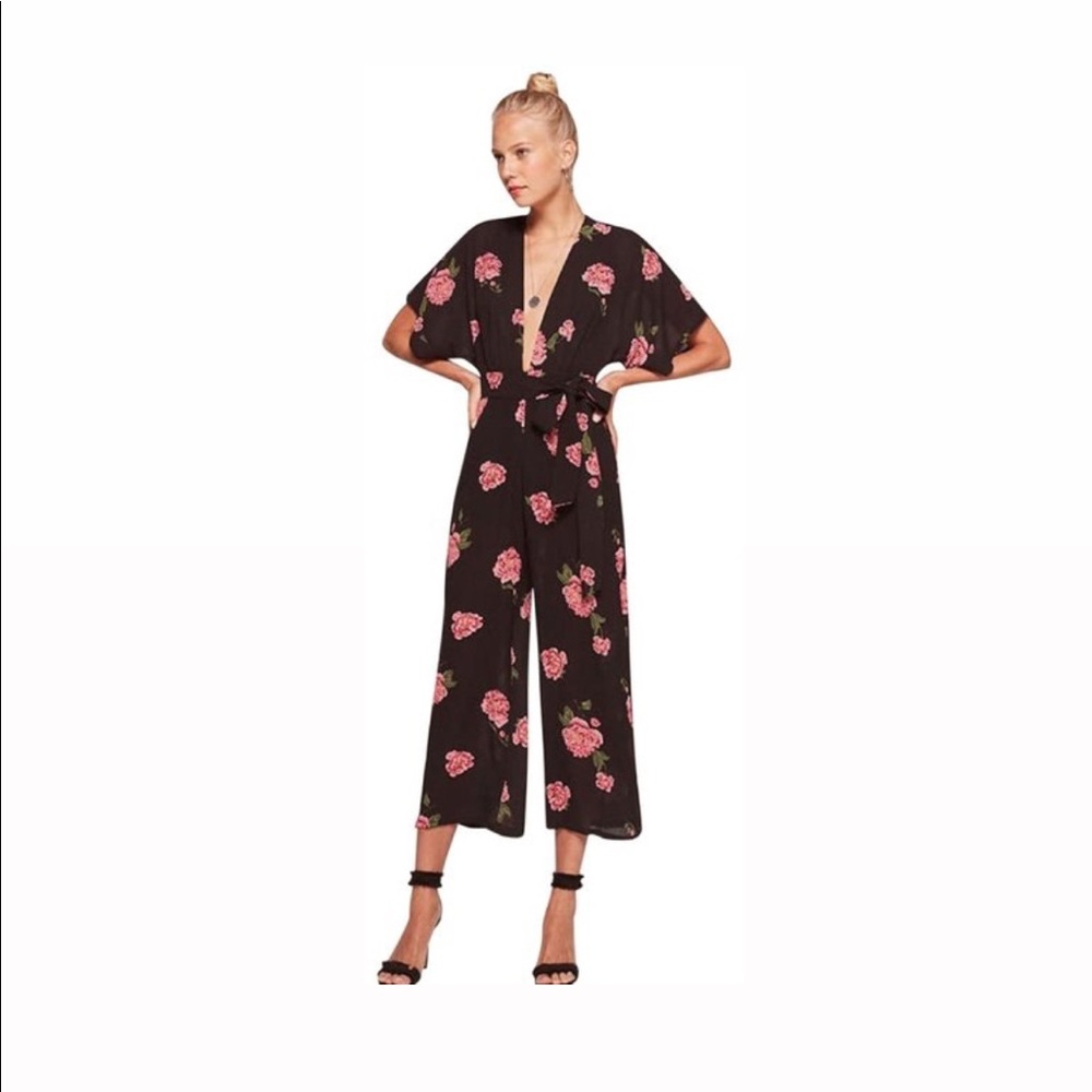 Reformation Swiss Miranda floral romper / jumpsuit